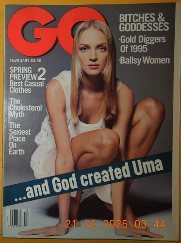 Uma thurman feb 1995 steve - thurman,