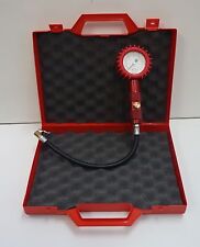 MANOMETRO TVR VERIFICA MISURA PRESSIONE PNEUMATICI GOMME 0-4 BAR ROSSO FIAT