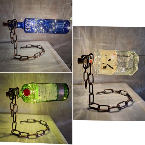 Lampade con bottiglie catena - bottiglie, e
