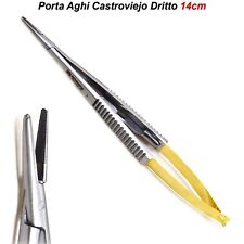 Strumenti Microchirurgia Pinza Porta Aghi Castroviejo Dritto TC Odontoiatrici CE