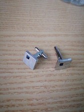 GEMELLI DA UOMO CAMICIA POLSO IN ACCIAIO CERIMONIA quadrato 