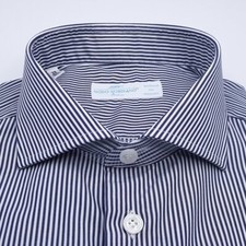 Camicia Uomo Rigata Blu -