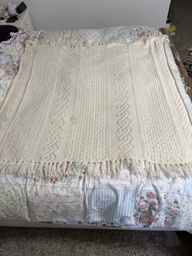 Coperta getto letto panna - letto,