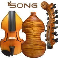 CANZONE 7x7 corde Viola d'Amore, violino 4/4, costole superiori, Angel Heck, suono ricco