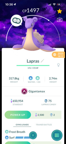 Shiny gigantamax lapras sfondo - lapras,