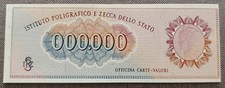 BANCONOTA CAMPIONE SPECIMEN TEST ISTITUTO POLIGRAFICO IPZS 000.000 FDS