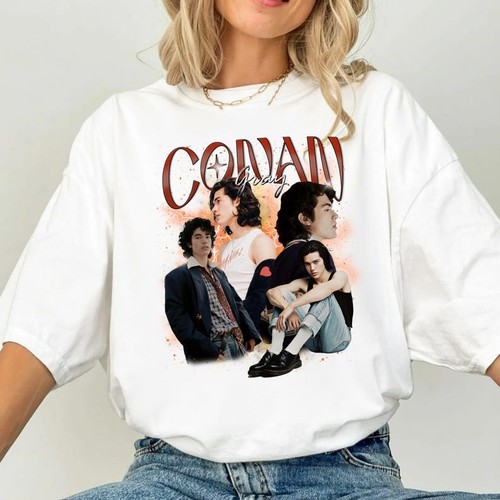 Shirt conan grigia estetica - conan,