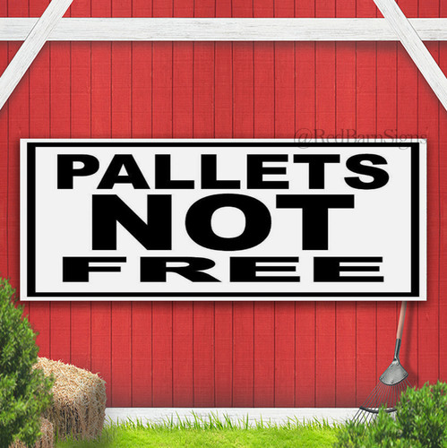 Insegna striscione pallets - striscione, no