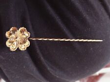 Spilla Da Foulard Vintage Firma Curto Argento 925 Bagno Oro Elegantissima 