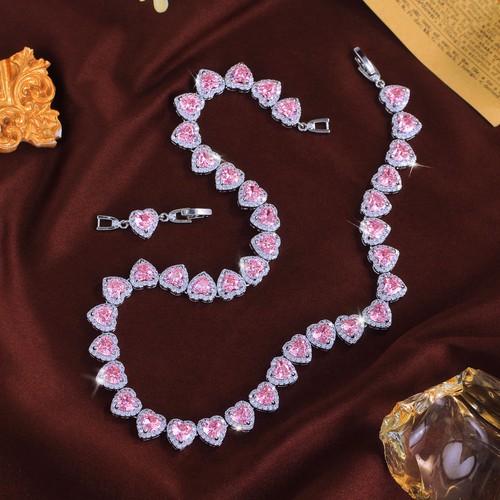 Collana tennis romantica cuore - romantica,