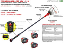 Scuotitore Abbacchiatore Cordless Aima Tandem con 3 Batterie 5 h-2 velocita