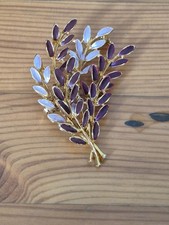 Spilla vintage fogliame - , dorato