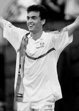 POLO vintage 90's  SERGIO TACCHINI "PETE SAMPRAS"  tg.M Made in Malasya RARE 