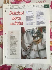 Schema punto croce Ricamo Frutta e verdura Deliziosi bordi alla frutta
