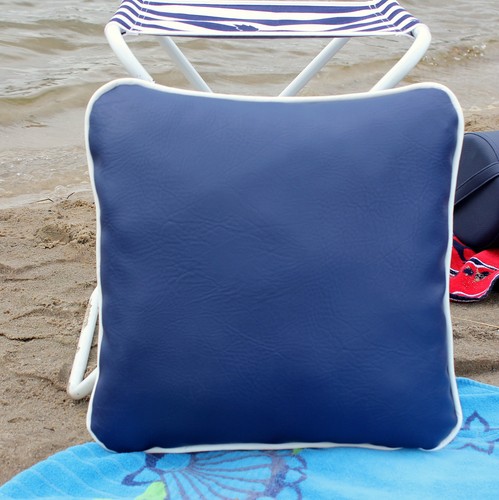 Pelle cuscino 50x50 - pelle, con