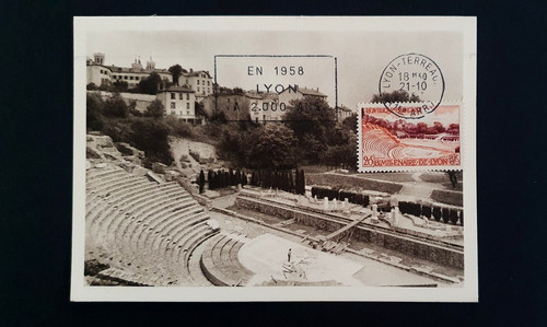 Carte maximum 1957 - 1957, lyon
