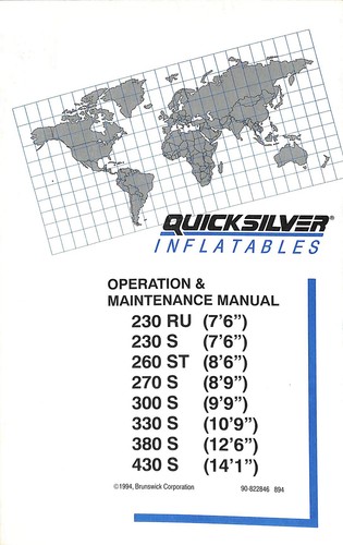 Quicksilver gonfiabili manuale - quicksilver,