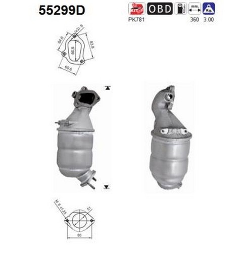 Cv catalizzatore per - kw,