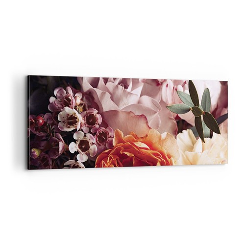 Quadro tela 100x40cm fiori - tela,