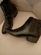 Women black ankle boots