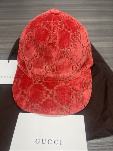 Gucci velvet logo baseball - gucci, gg