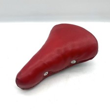 Sella per Bicicletta Vintage SAN MARCO in pelle rossa ammortizzata