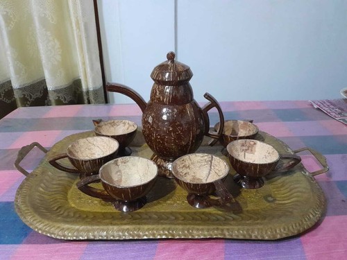 Teiera con guscio cocco - ,