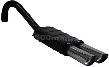 MARMITTA SPORTIVA  PER FIAT 124 SPIDER - DOPPIO SCARICO CROMATO Ø 63 mm