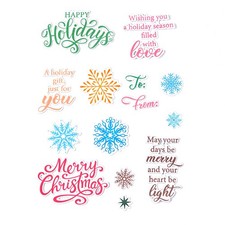 Congratulazioni Natale Parole Metallo Taglio Stampi Timbri Set Fai da Te Scrapbooking Artigianato