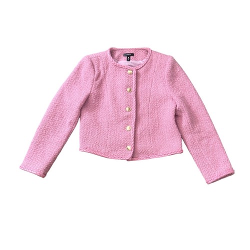 Giacca boucle tweed rosa aqua - giacca,
