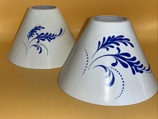 Coppia di paralumi in metallo