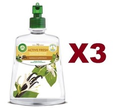 3PZ AIR WICK ACTIVE FRESH VANIGLIA CAPRIFOGLIO DEODORANTE RICARICA PER DIFFUSORE