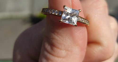 Anello swarovski oro rosa - anello,