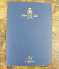 HOTEL DE LA VILLE Monza LUSSO Menù 2006 The Charming Hotels Distinctive Luxury