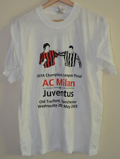 T-shirt bianca uomo AC MILAN VS JUVENTUS 2003 finale Champions League FOTL Large