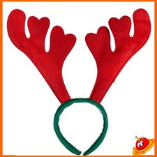 Cerchietto corna di renna rosse recita di natale