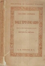 Dall' epistolario. . Giacomo Leopardi. 1933. IED.