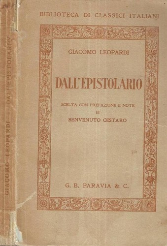 Dall epistolario giacomo - dall', epistolario.