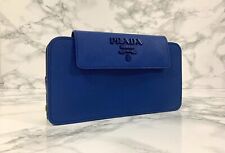 PRADA MINI BANDOLIERA AZZURRO SAFFIANO SHINE