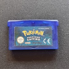 Pokemon Versione Zaffiro GBA gioco per GameBoy Advance ORIGINALE ADESIVO BELLO