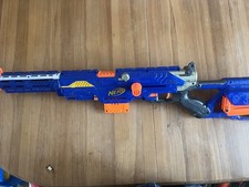 Pistola per freccette blaster NERF N Strike Elite Longstrike Long Strike CS6 blu