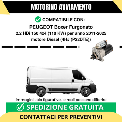 Motorino avviamento peugeot - motorino,