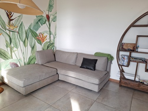 Divano minotti con pouff - con,