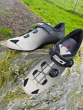 SIDI Genius 10 Bici da Corsa Scarpe Grigio/Black Sistema SPD Sl Carbon Composta