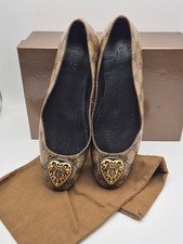 Gucci Ballerine Donna Originali GG Supreme-Taglia 38