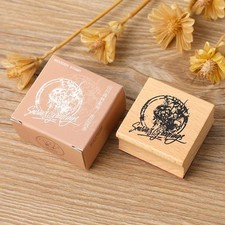 5 PCS Timbri in legno Vintage