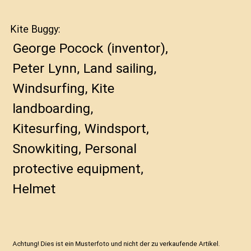 Kite buggy george - kite, pocock