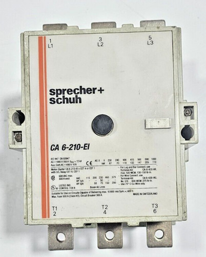Sprecher schuh ca6 - sprecher+schuh, ca6-210-ei