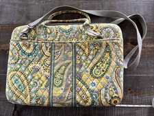Tracolla computer Vera Bradley in pensione Lemon Parfait Turq Paisley - SPEDIZIONE GRATUITA*