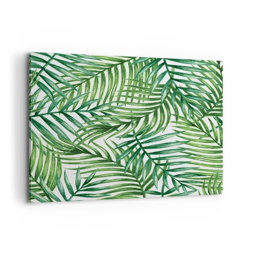 Quadro tela 100x70cm palma - tela,